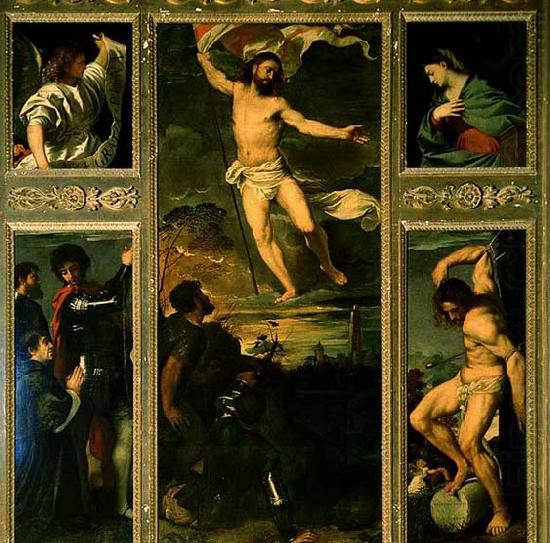 TIZIANO Vecellio Polyptych of the Resurrection